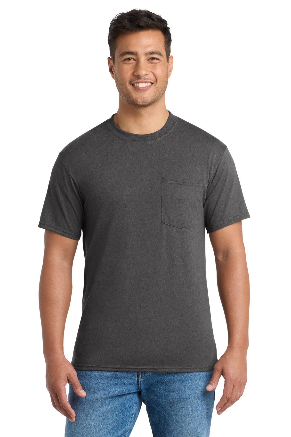 Port & Co   Core Blend Pocket Tee. PC55P