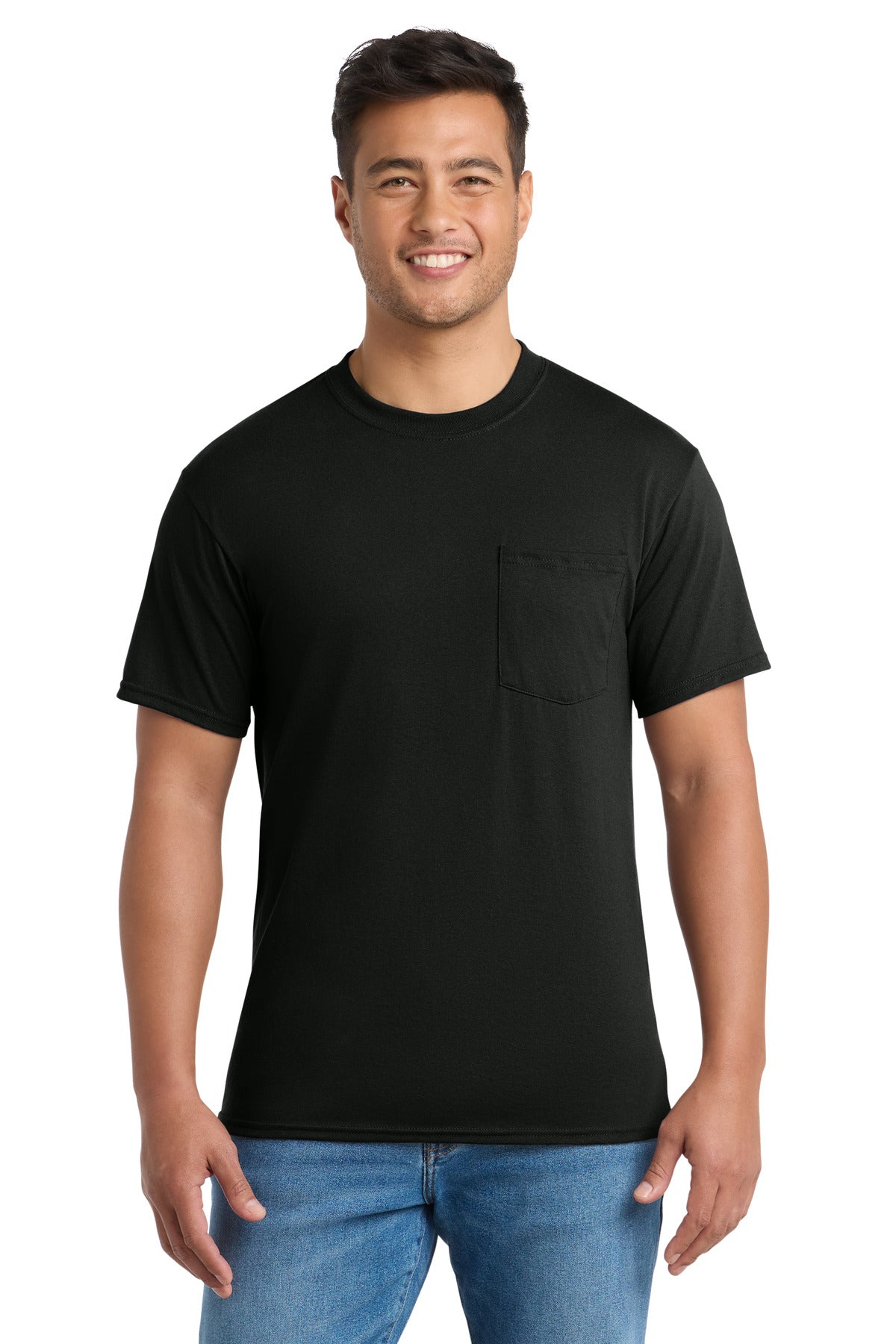 Port & Co   Core Blend Pocket Tee. PC55P