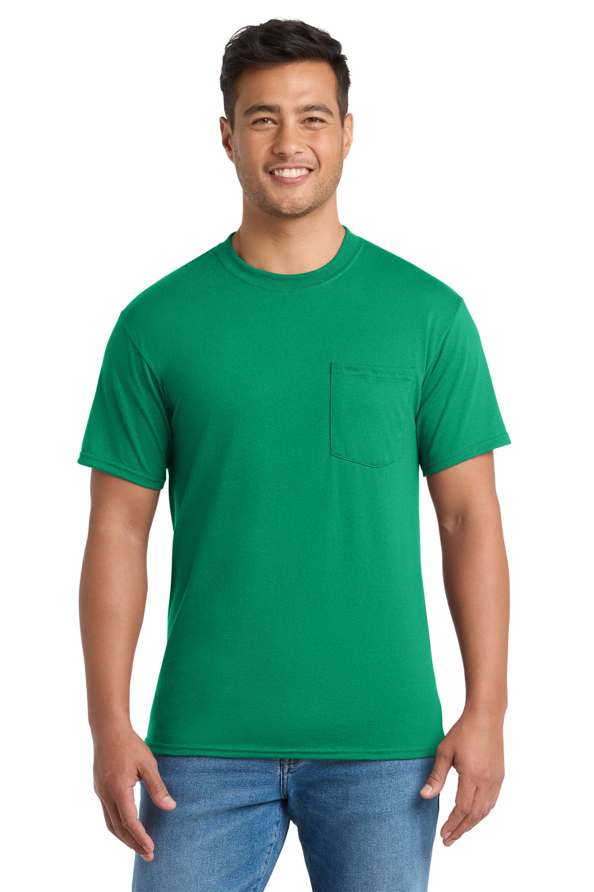 Port & Co   Core Blend Pocket Tee. PC55P