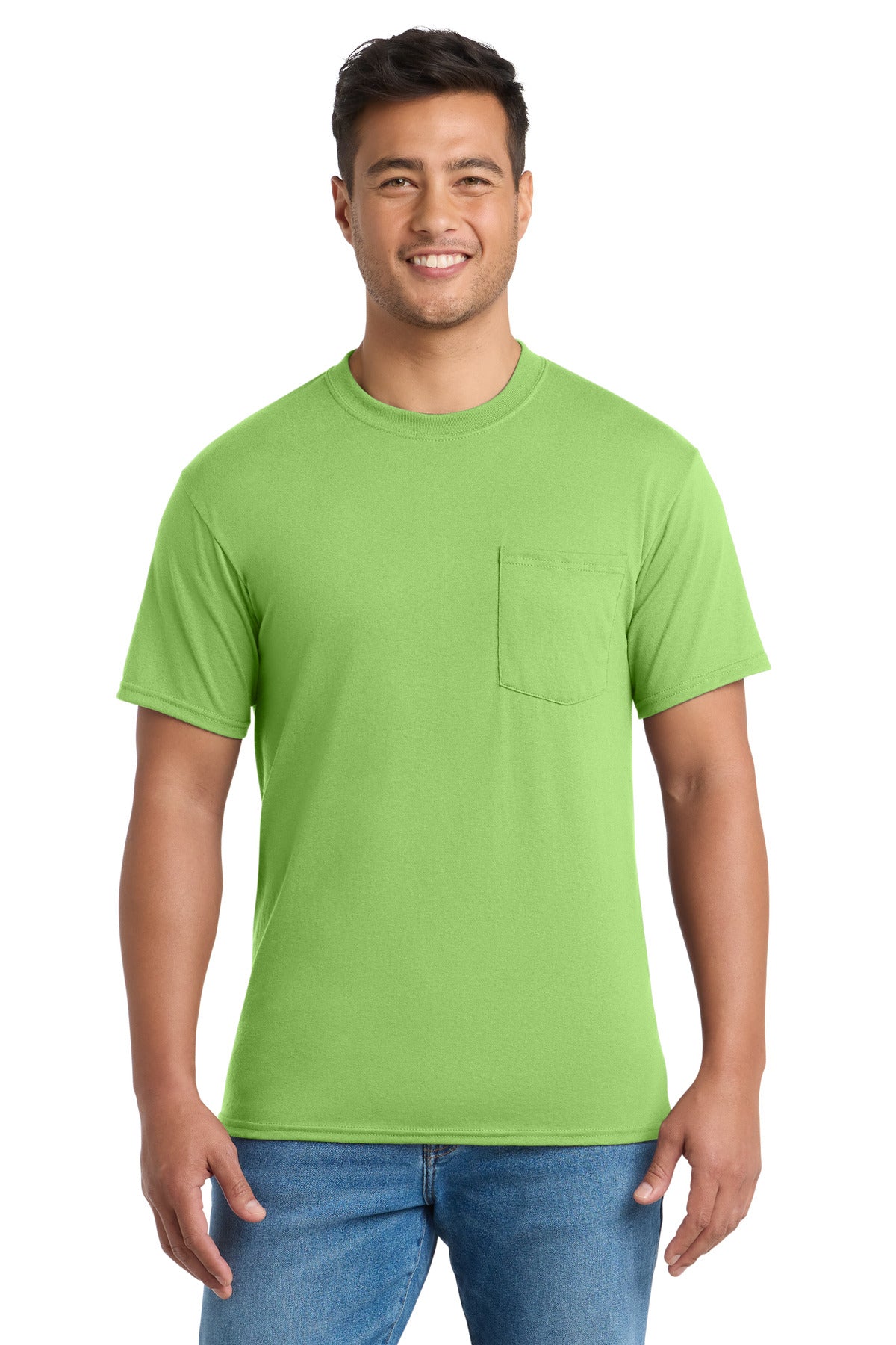 Port & Co   Core Blend Pocket Tee. PC55P