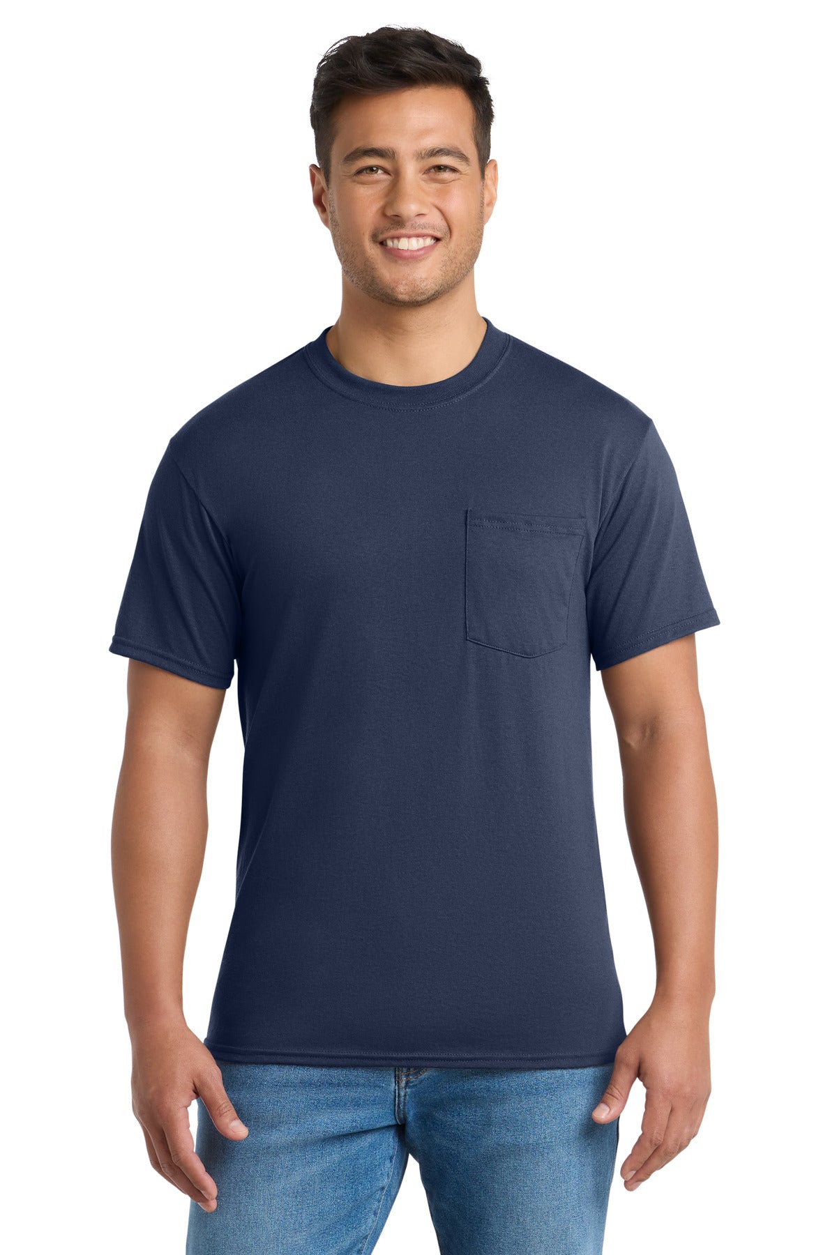 Port & Co   Core Blend Pocket Tee. PC55P