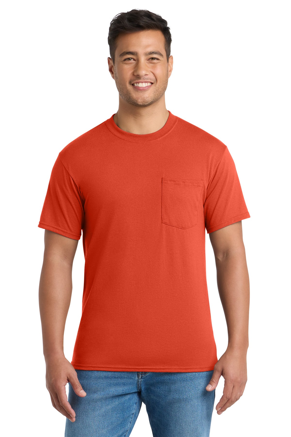 Port & Co   Core Blend Pocket Tee. PC55P