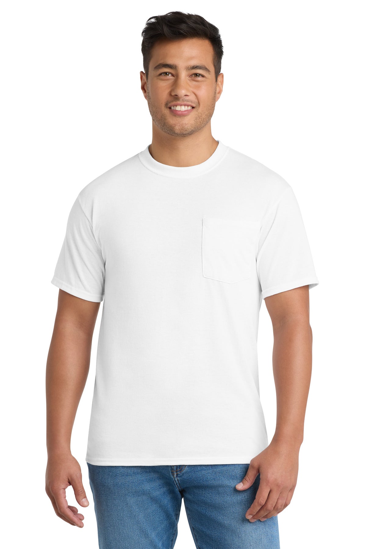 Port & Co   Core Blend Pocket Tee. PC55P