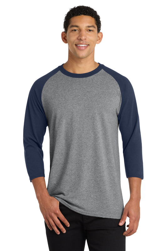 Port & Co   Core Blend 3/4-Sleeve Raglan Tee. PC55RS