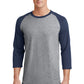 Port & Co   Core Blend 3/4-Sleeve Raglan Tee. PC55RS