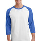 Port & Co   Core Blend 3/4-Sleeve Raglan Tee. PC55RS