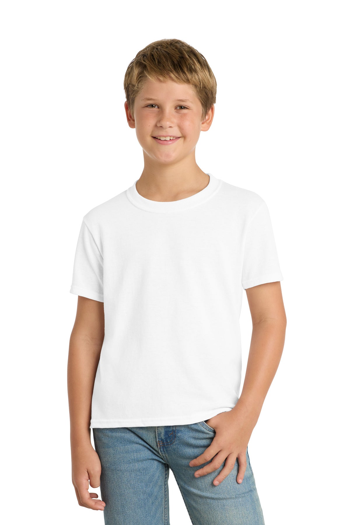Port & Co   Youth Core Blend Tee.  PC55Y
