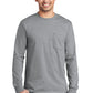 Port & Co   Tall Long Sleeve Essential Pocket Tee. PC61LSPT