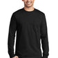 Port & Co   Tall Long Sleeve Essential Pocket Tee. PC61LSPT