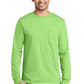 Port & Co   Tall Long Sleeve Essential Pocket Tee. PC61LSPT