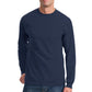 Port & Co   Tall Long Sleeve Essential Pocket Tee. PC61LSPT
