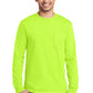 Port & Co   Long Sleeve Essential Pocket Tee.  PC61LSP
