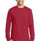 Port & Co   Tall Long Sleeve Essential Pocket Tee. PC61LSPT