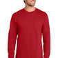 Port & Co   Long Sleeve Essential Pocket Tee.  PC61LSP