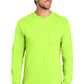 Port & Co   Long Sleeve Essential Pocket Tee.  PC61LSP