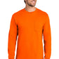 Port & Co   Long Sleeve Essential Pocket Tee.  PC61LSP