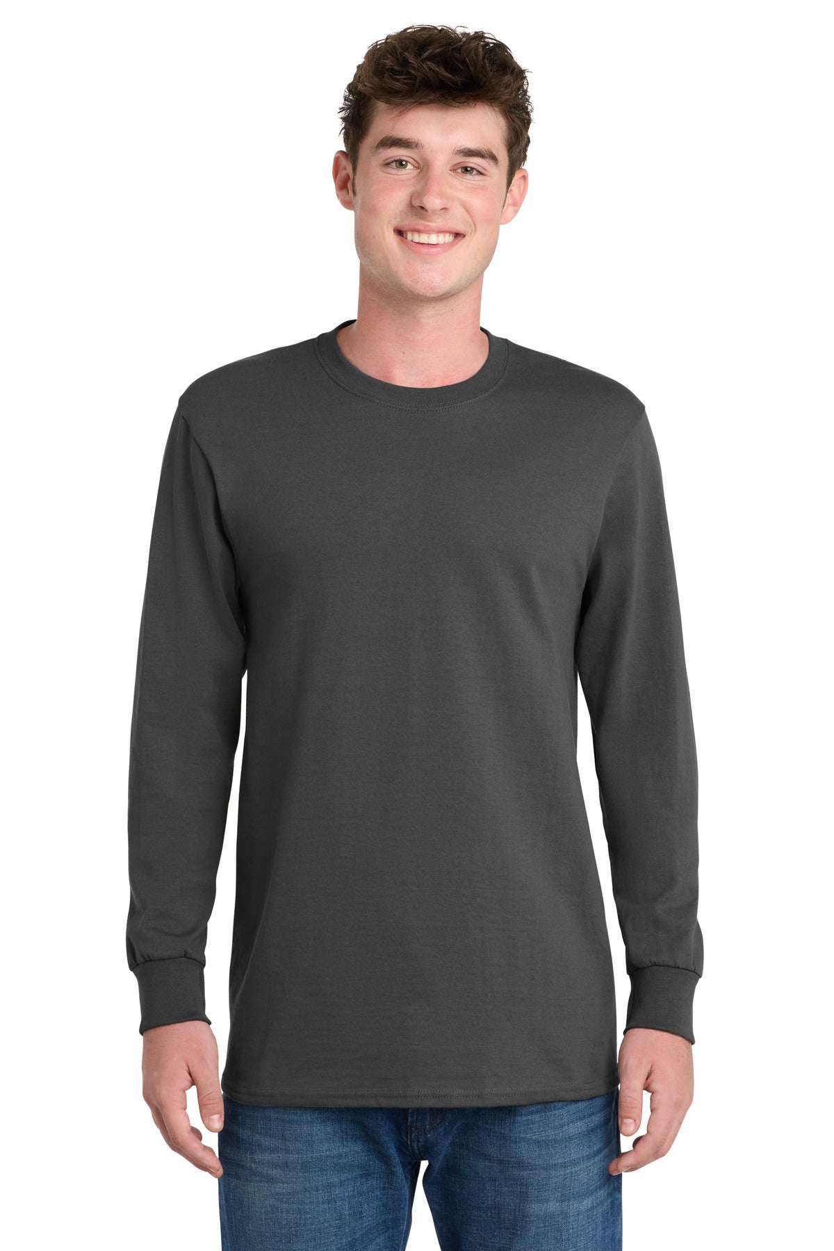 Port & Co   Tall Long Sleeve Essential Tee. PC61LST