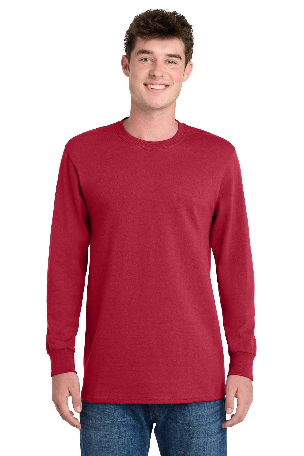 Port & Co   Tall Long Sleeve Essential Tee. PC61LST