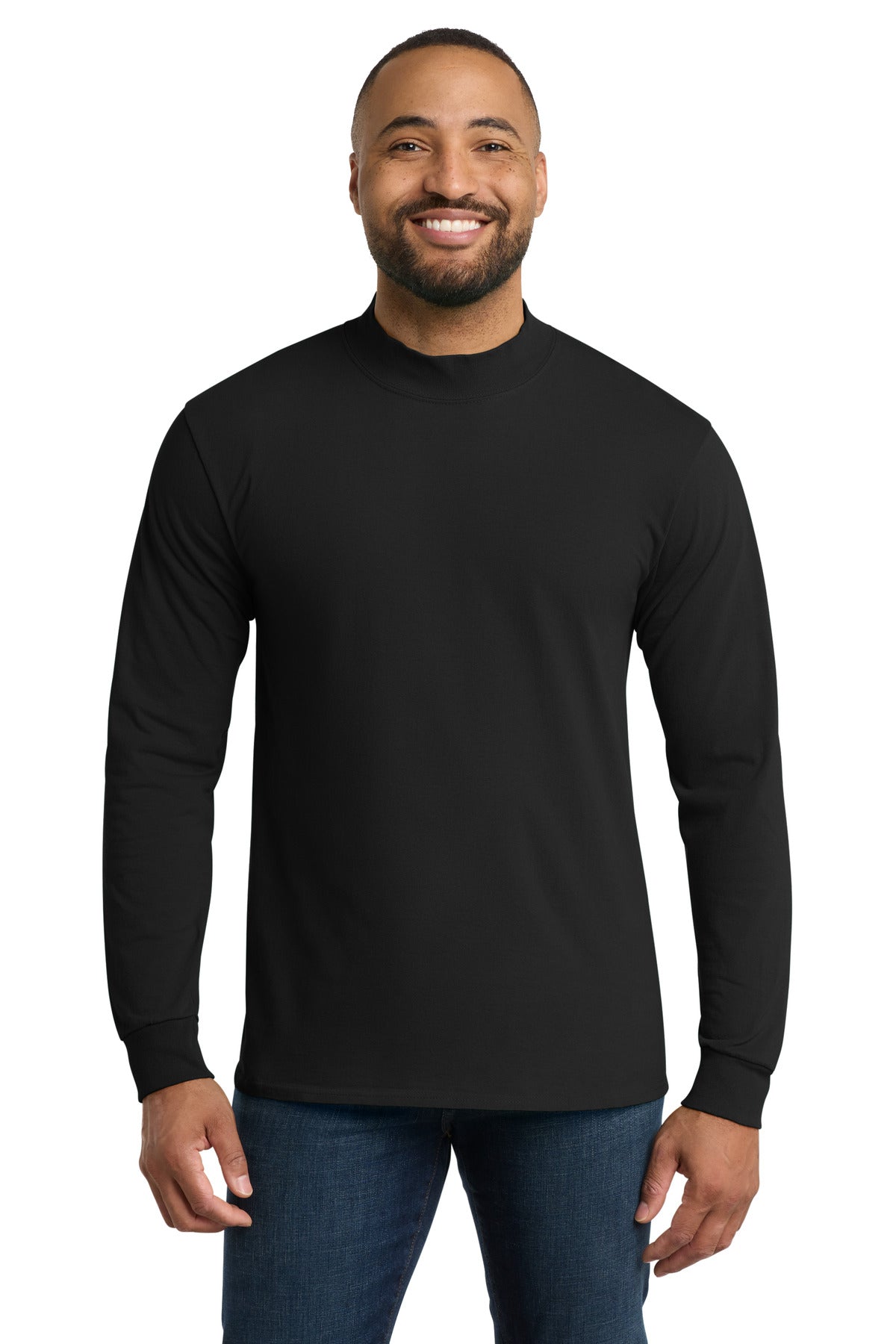 Port & Co   Essential Mock Turtleneck.  PC61M
