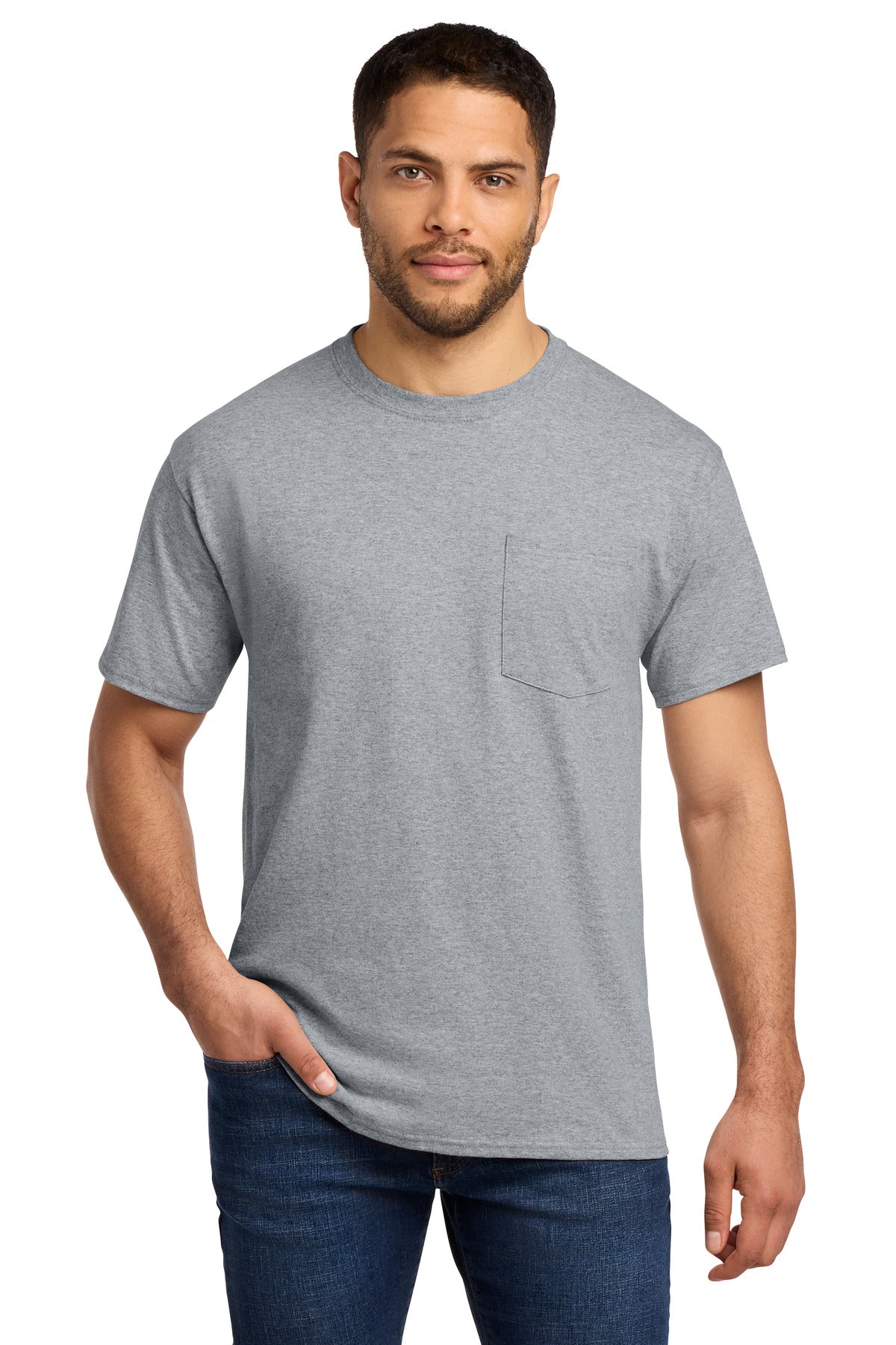 Port & Co   Tall Essential Pocket Tee. PC61PT
