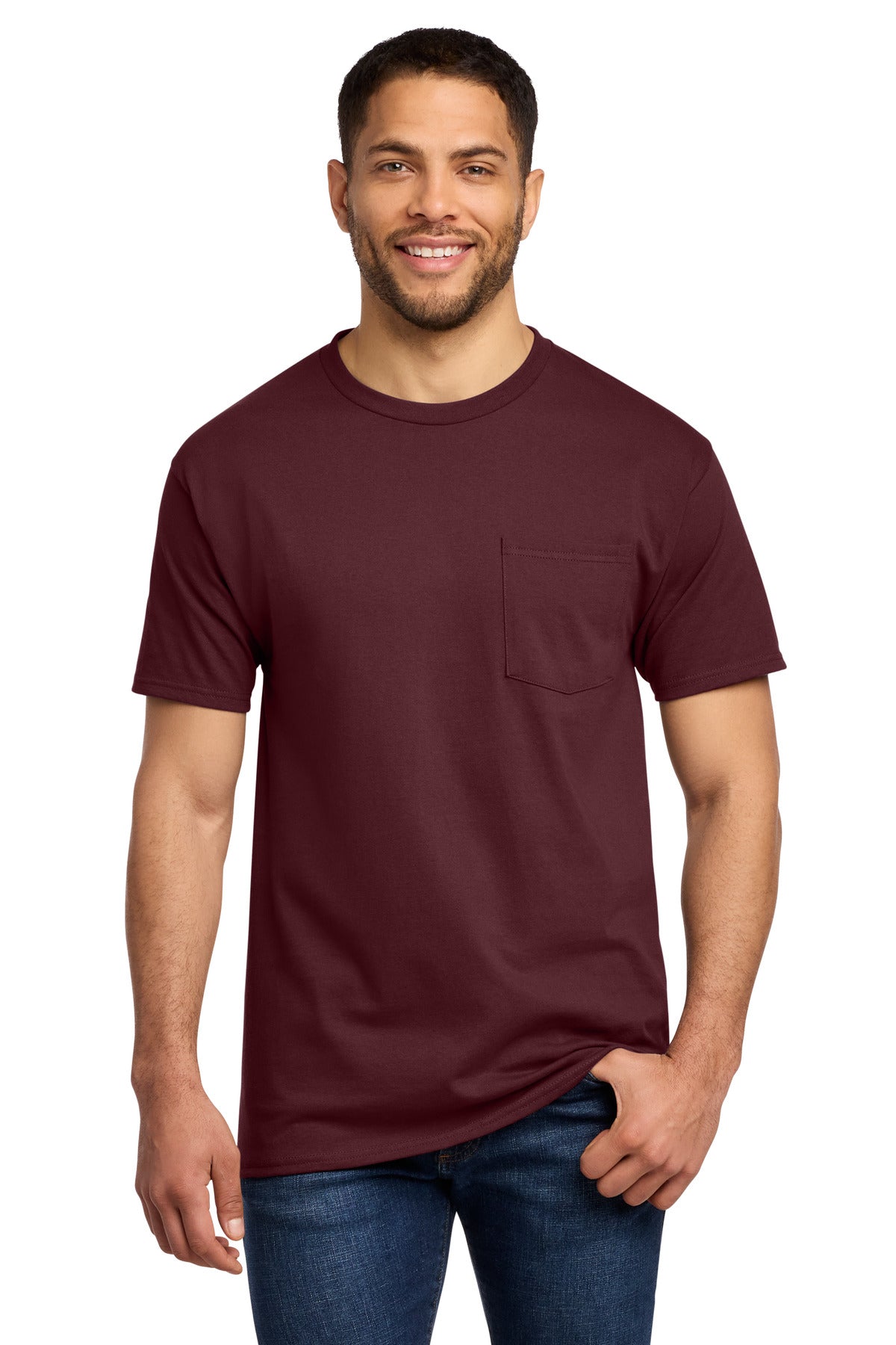 Port & Co   Tall Essential Pocket Tee. PC61PT