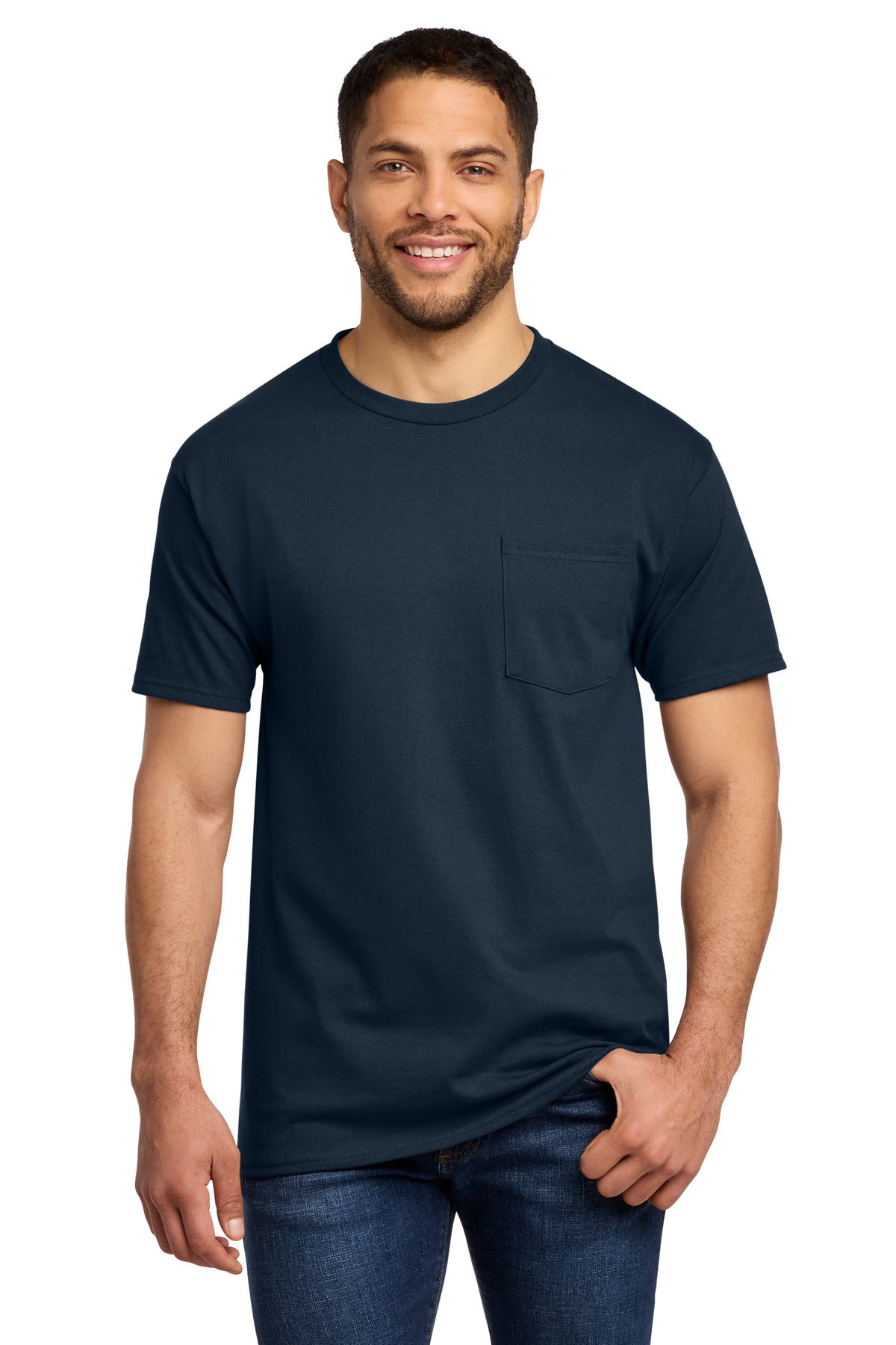 Port & Co   Tall Essential Pocket Tee. PC61PT