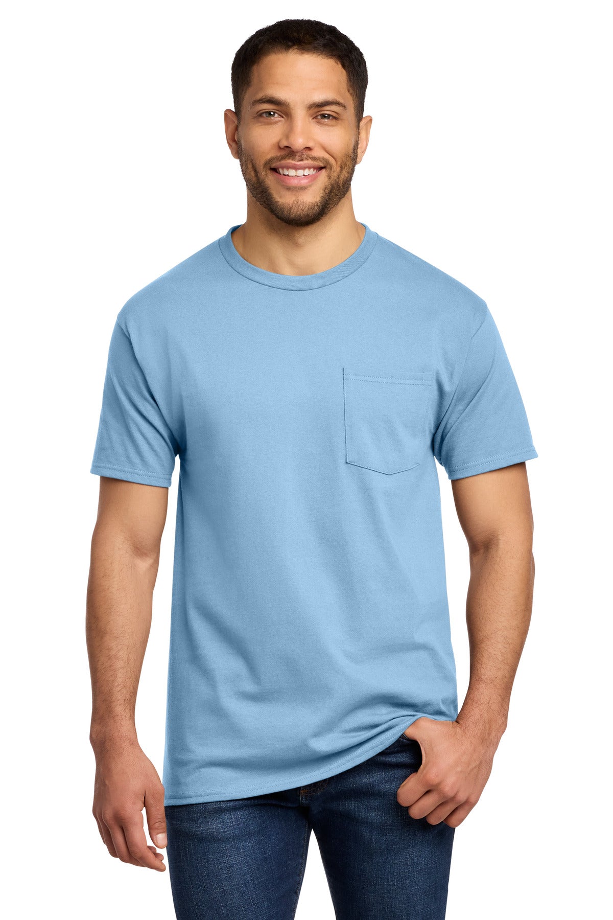 Port & Co   Tall Essential Pocket Tee. PC61PT