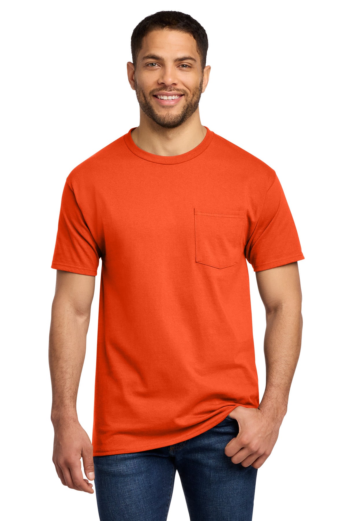 Port & Co   Tall Essential Pocket Tee. PC61PT