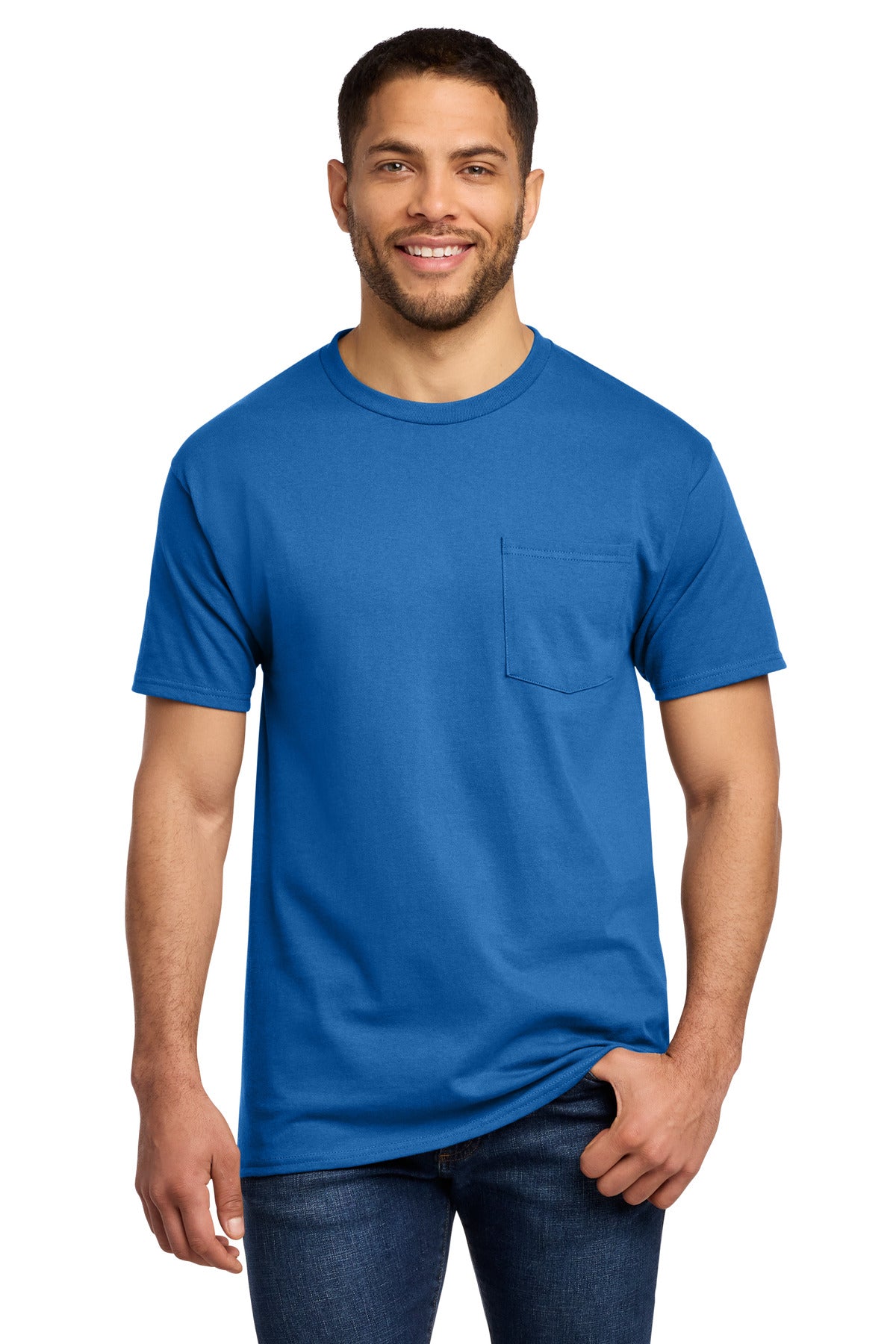 Port & Co   Tall Essential Pocket Tee PC61PT