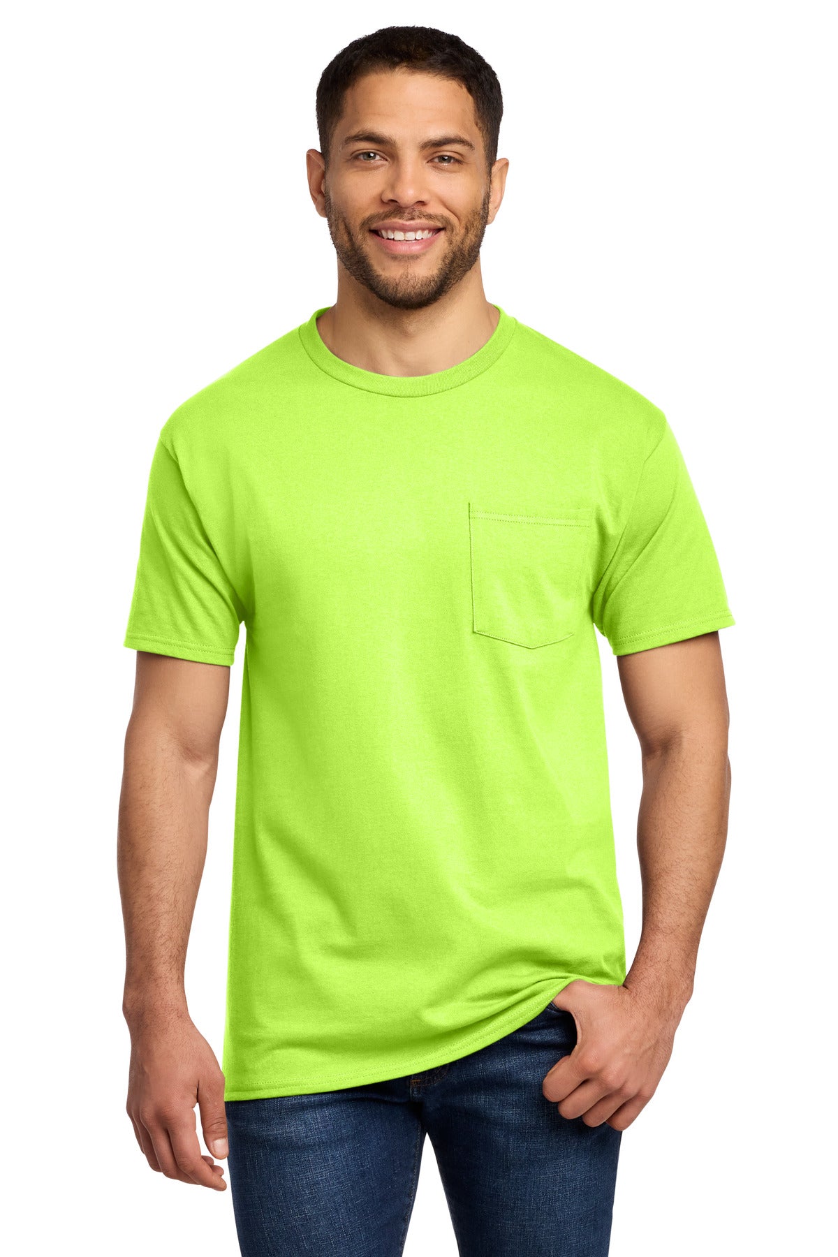 Port & Co   Essential Pocket Tee. PC61P