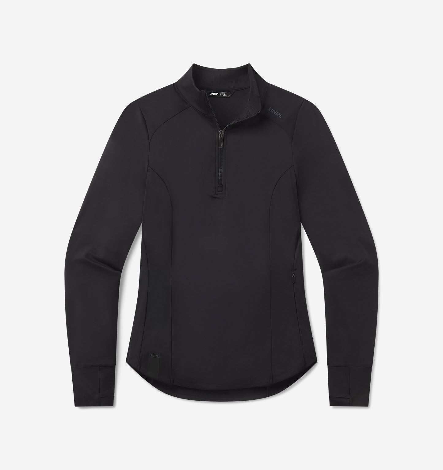 UNRL Womens Performa Fitted Half-Zip Ã¢â‚¬â€œ Black