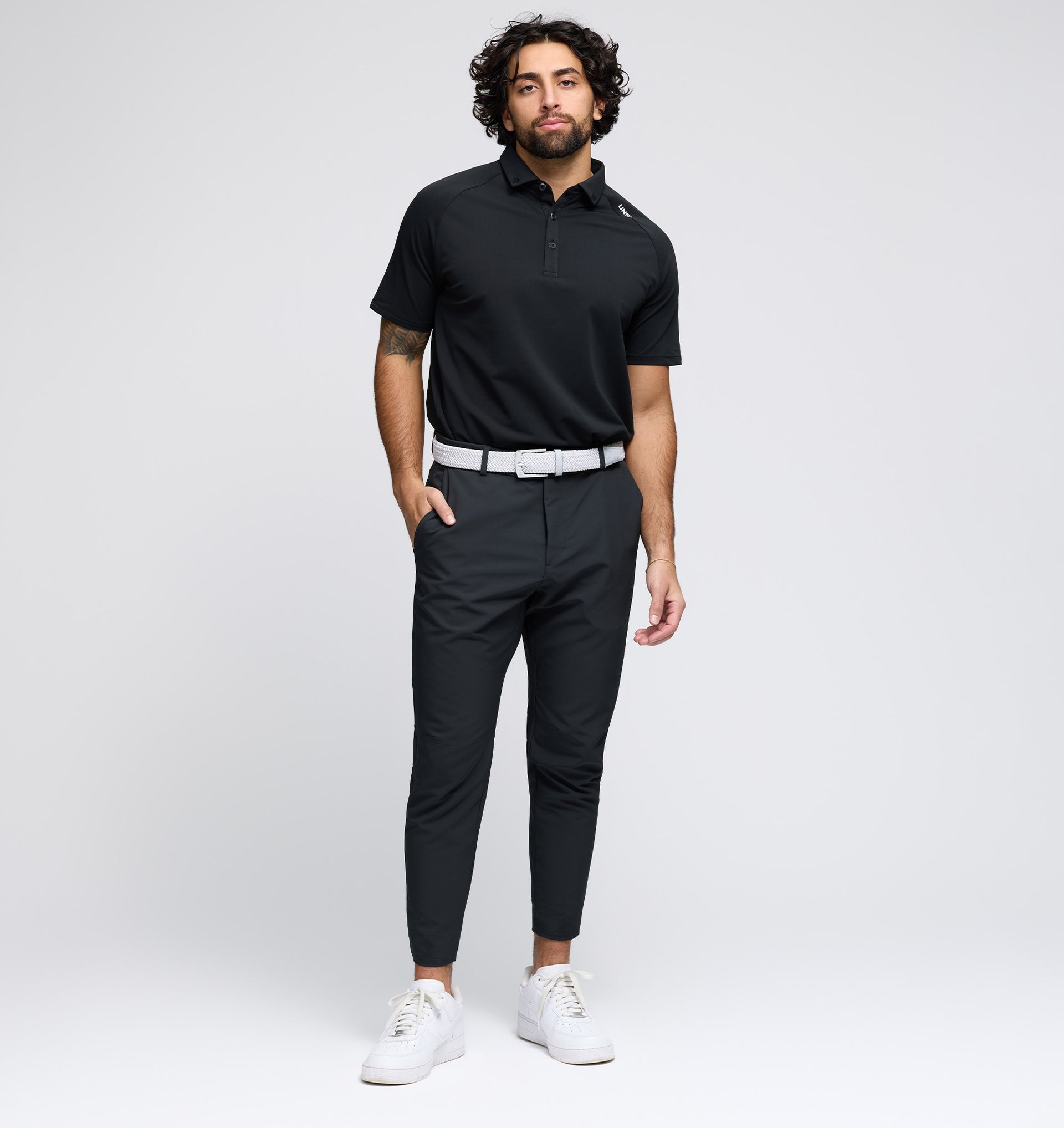 UNRL Pique Pro Polo Ã¢â‚¬â€œ Black