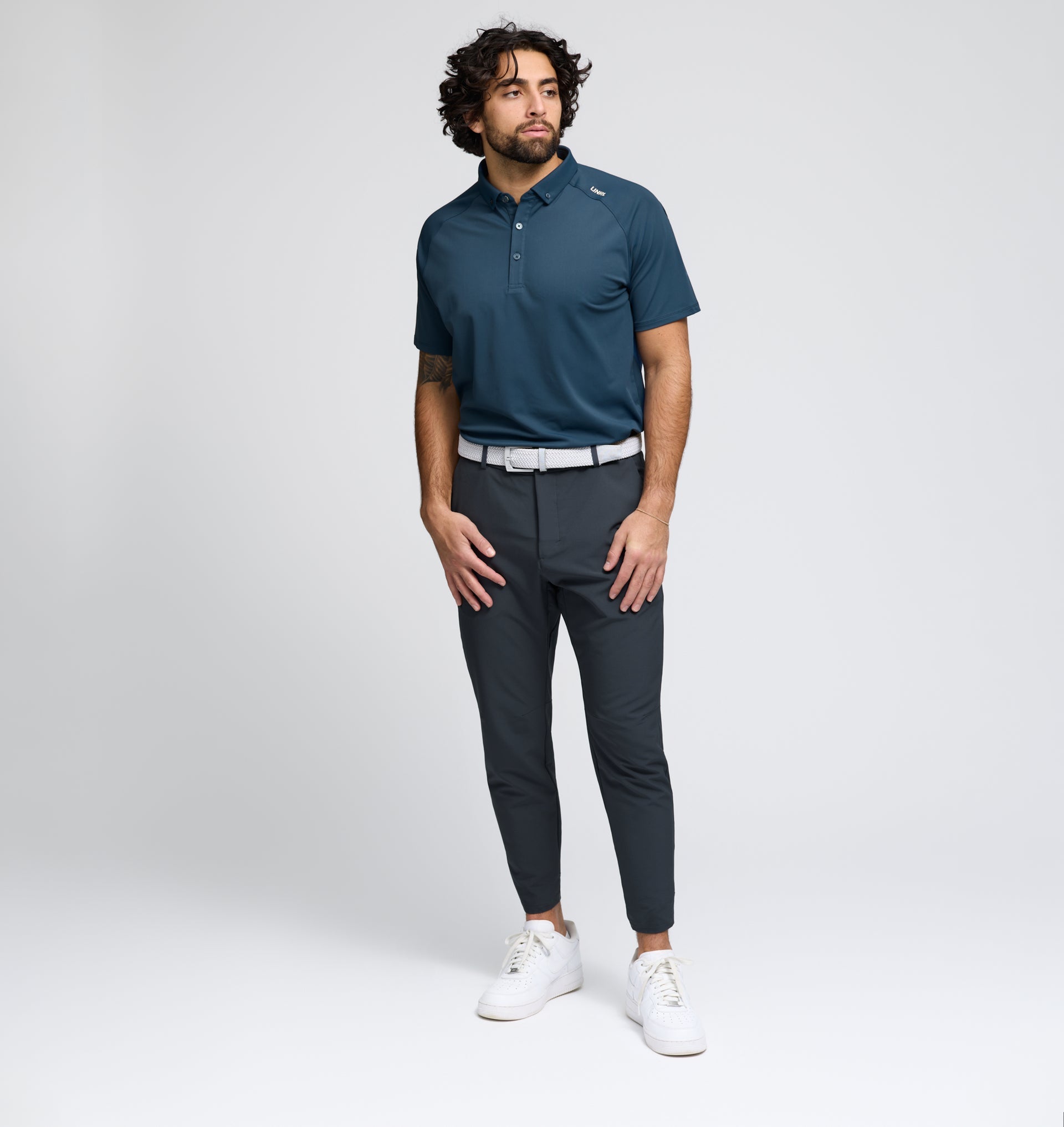 UNRL Pique Pro Polo Ã¢â‚¬â€œ Cavern Blue