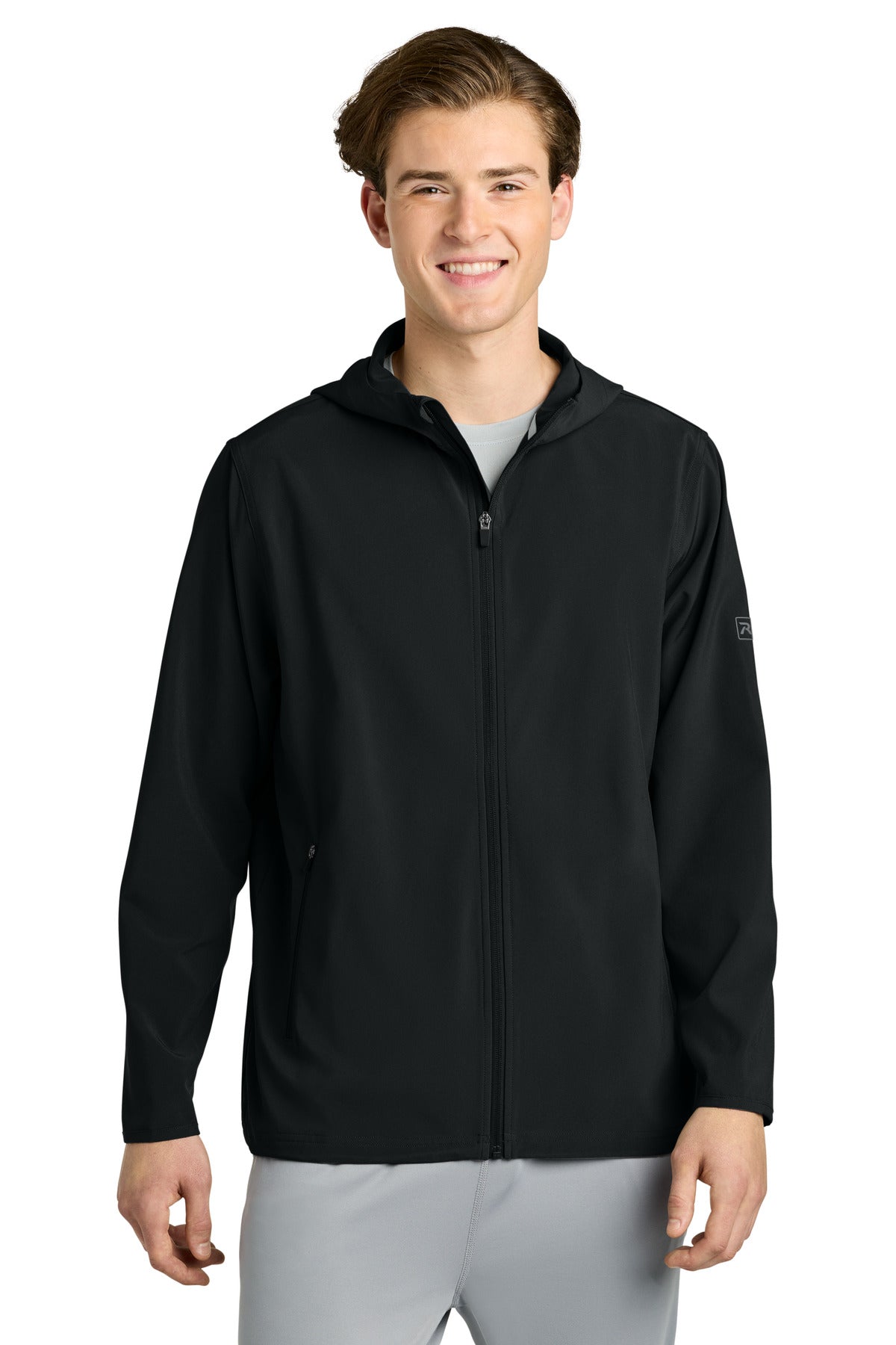 Richardson Barrage Hooded Wind Jacket RA7400FZH | Add Your Logo
