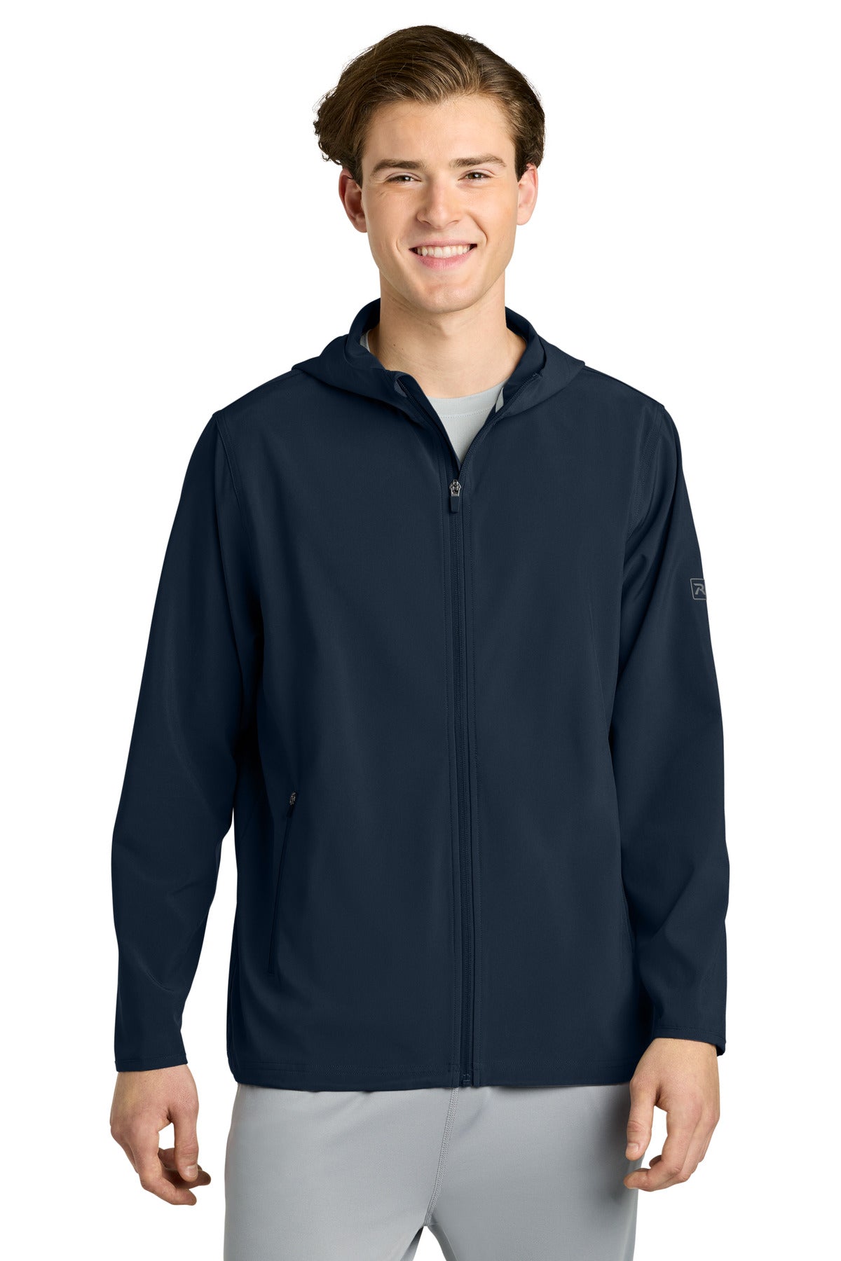 Richardson Barrage Hooded Wind Jacket RA7400FZH | Add Your Logo