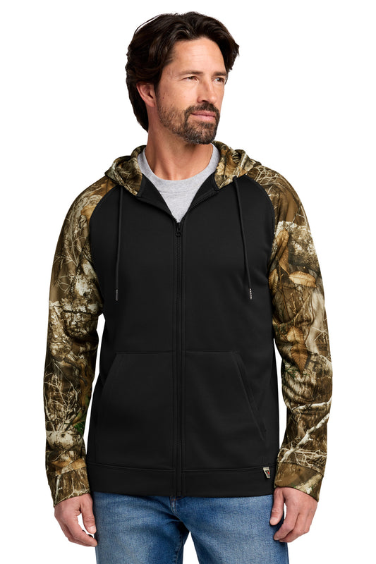 Russell Outdoors   Realtree   Performance Colorblock Full-Zip Hoodie RU452