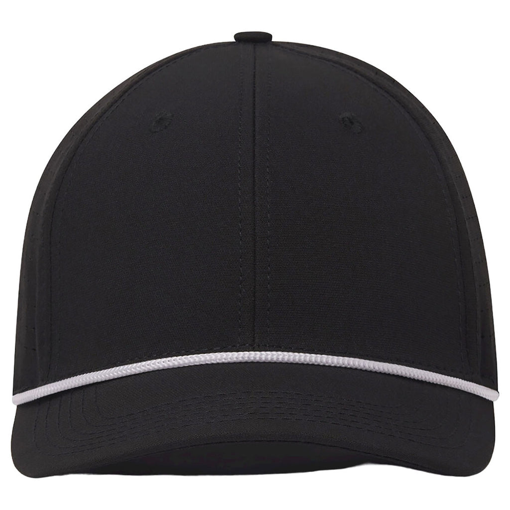 UNRL Mid-Pro Vented Rope Snapback Black/White