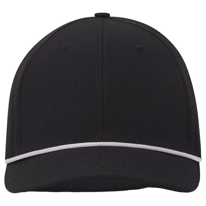 UNRL Mid-Pro Vented Rope Snapback Black/White