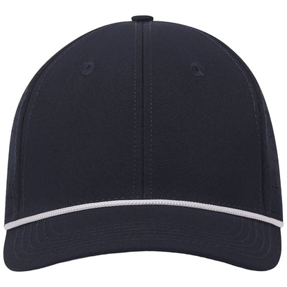UNRL Mid-Pro Vented Rope Snapback Navy/White