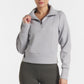 UNRL LuxBreak Half Zip Pullover – Heather Gray