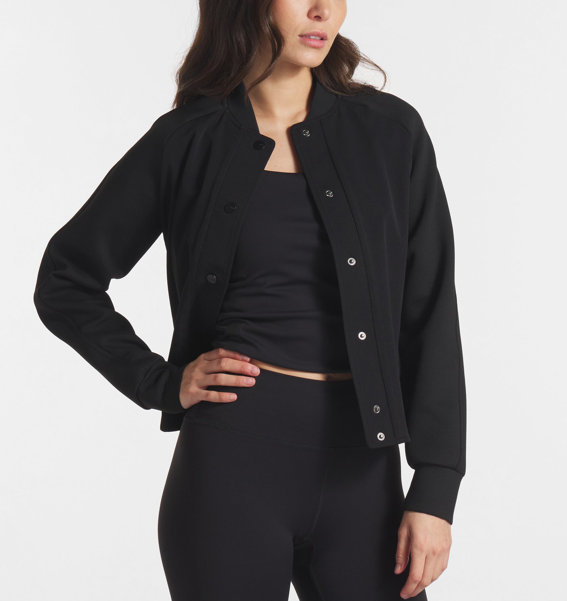 UNRL Womens Jetset Bomber Jacket Ã¢â‚¬â€œ Black