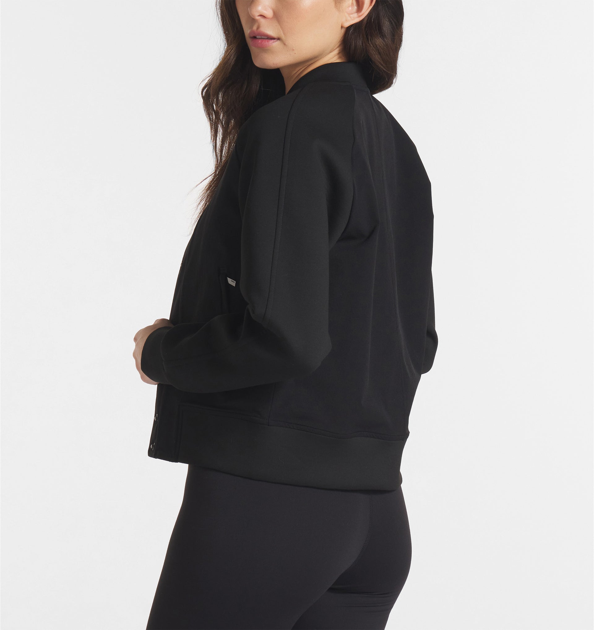 UNRL Womens Jetset Bomber Jacket Ã¢â‚¬â€œ Black