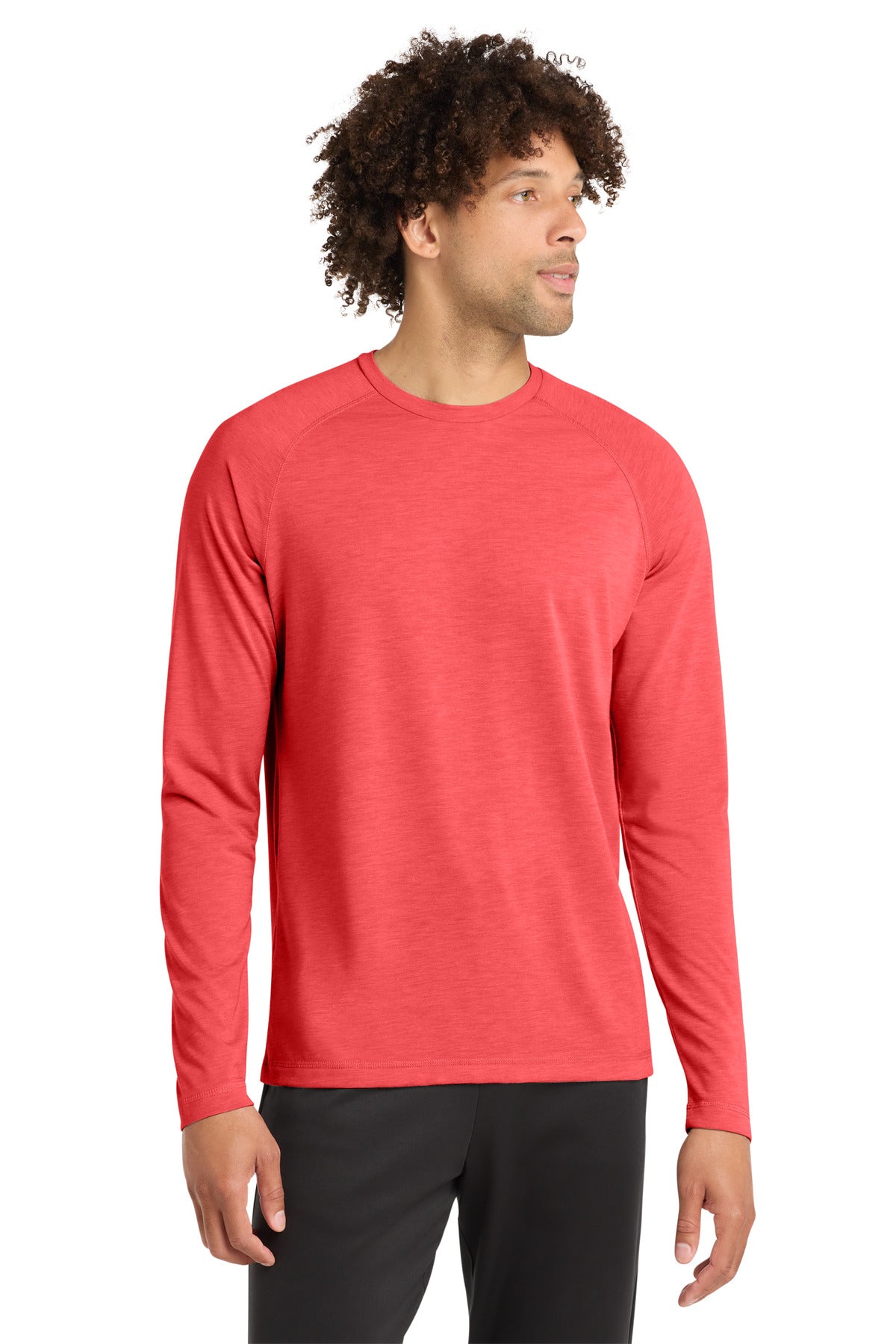 Sport-Tek    PosiCharge    Long Sleeve Tri-Blend Wicking Raglan Tee ST400LS