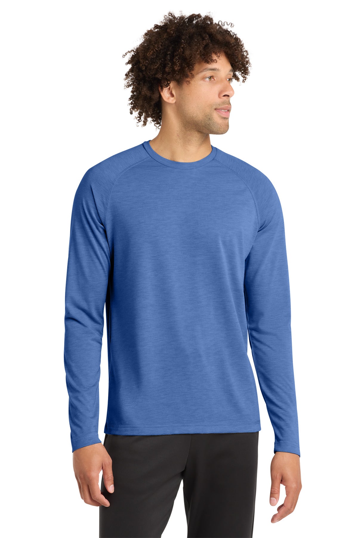 Sport-Tek    PosiCharge    Long Sleeve Tri-Blend Wicking Raglan Tee ST400LS