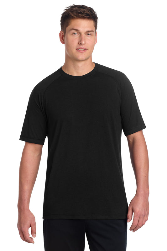 Sport-Tek    PosiCharge    Tri-Blend Wicking Raglan Tee ST400