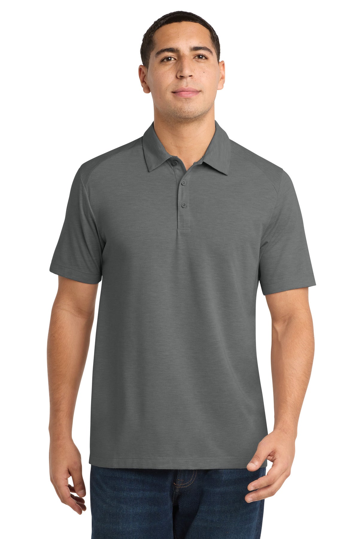 Sport-Tek    PosiCharge    Tri-Blend Wicking Polo. ST405
