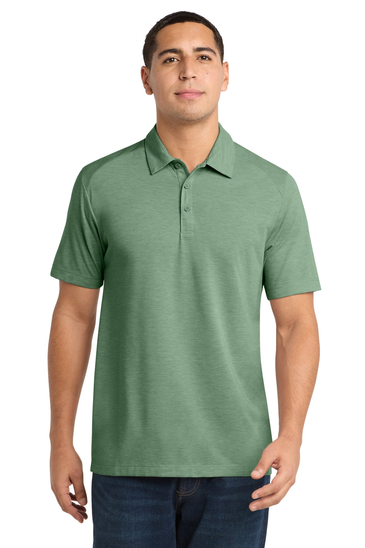 Sport-Tek    PosiCharge    Tri-Blend Wicking Polo. ST405