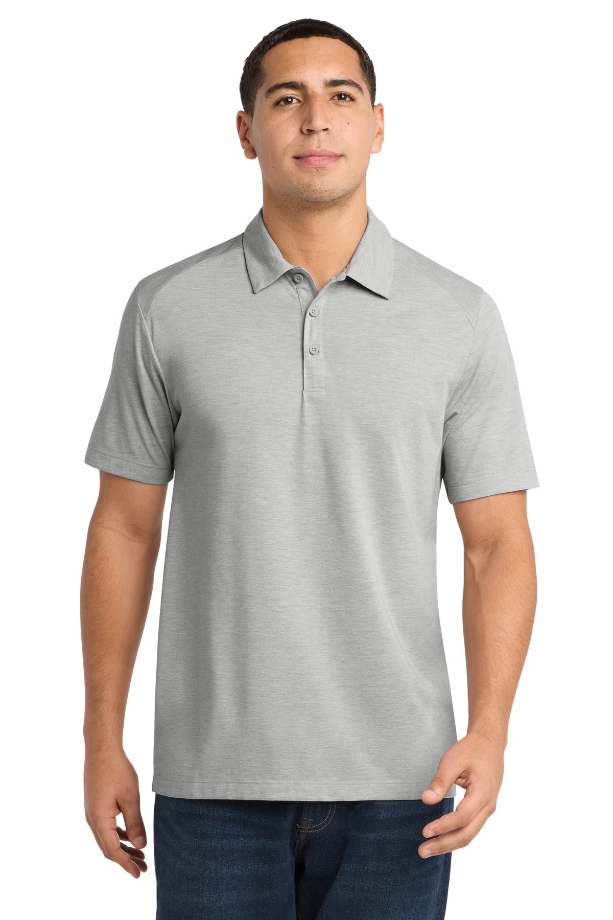 Sport-Tek    PosiCharge    Tri-Blend Wicking Polo. ST405