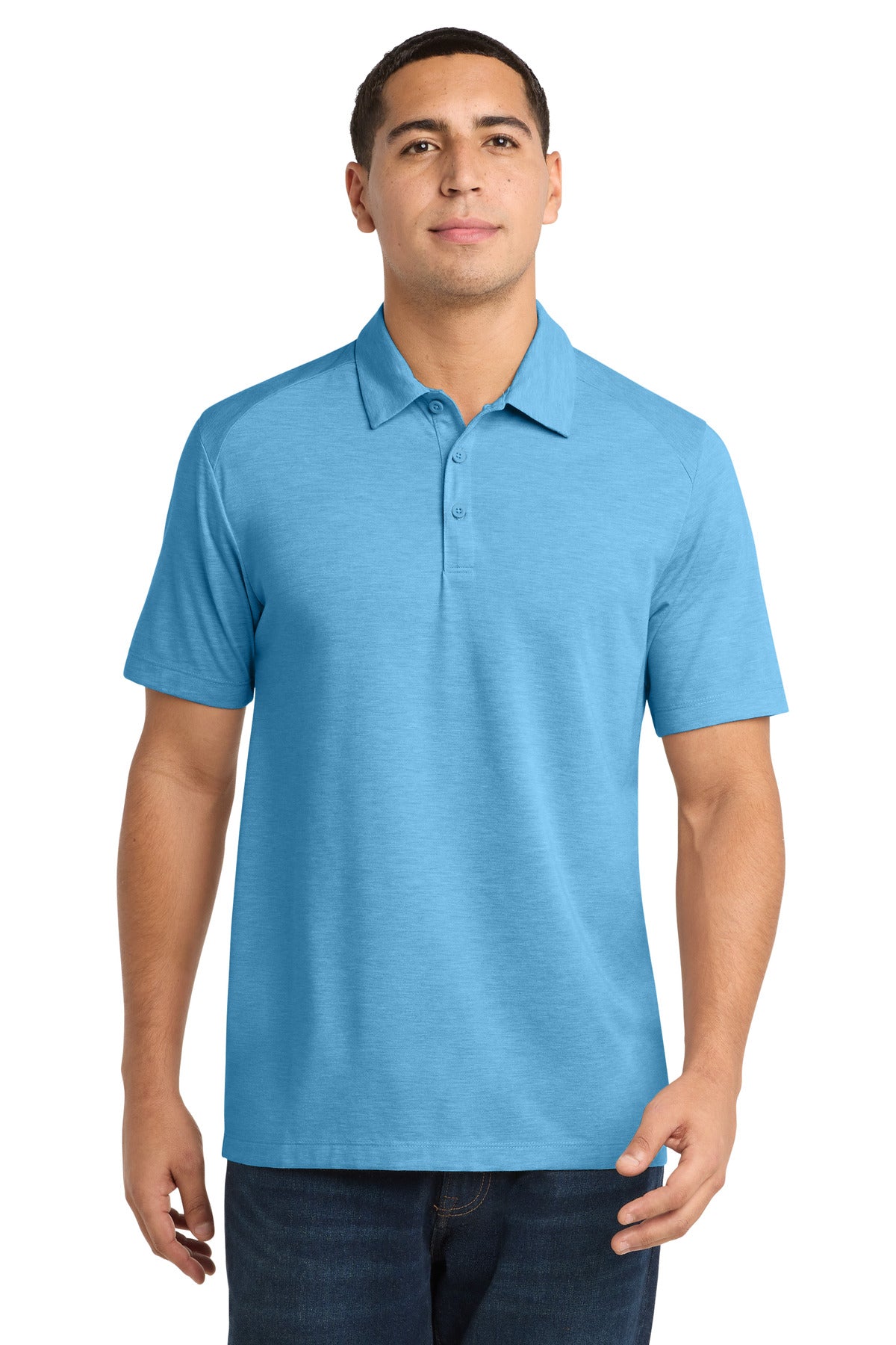 Sport-Tek    PosiCharge    Tri-Blend Wicking Polo. ST405