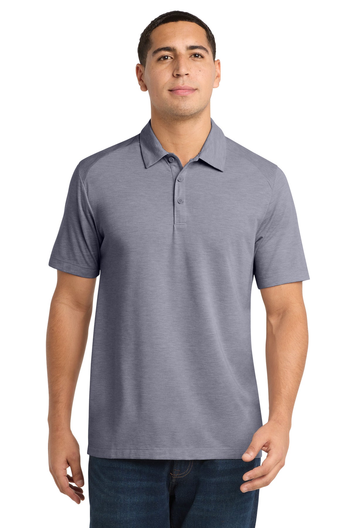 Sport-Tek    PosiCharge    Tri-Blend Wicking Polo. ST405